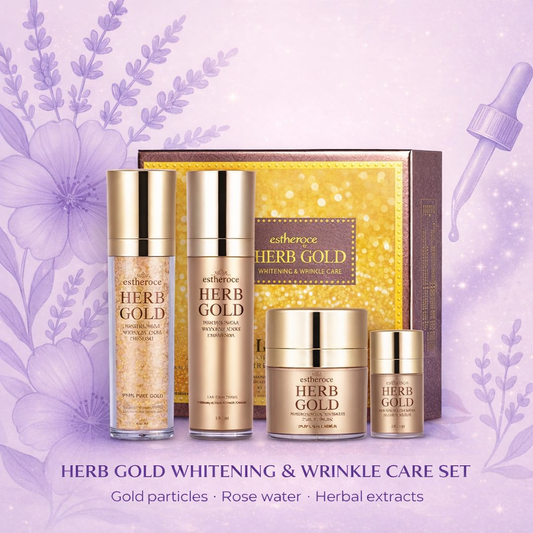 ESTHEROCE HERB GOLD WHITENING & WRINKLE CARE SET